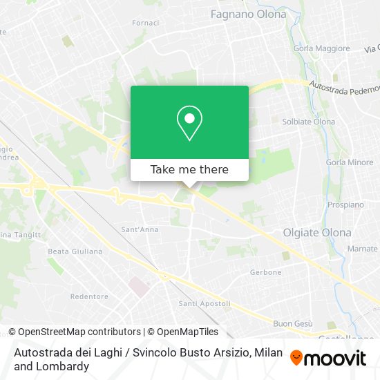 Autostrada dei Laghi / Svincolo Busto Arsizio map