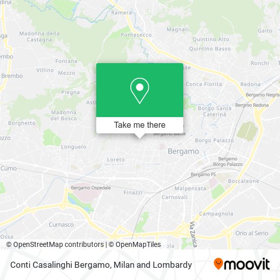 Conti Casalinghi Bergamo map