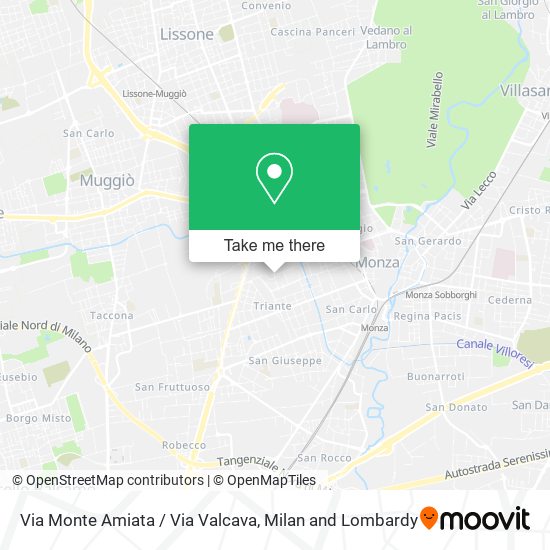 Via Monte Amiata / Via Valcava map