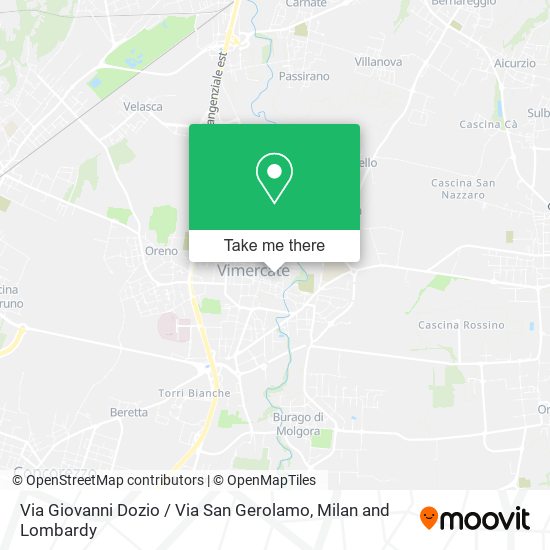 Via Giovanni Dozio / Via San Gerolamo map