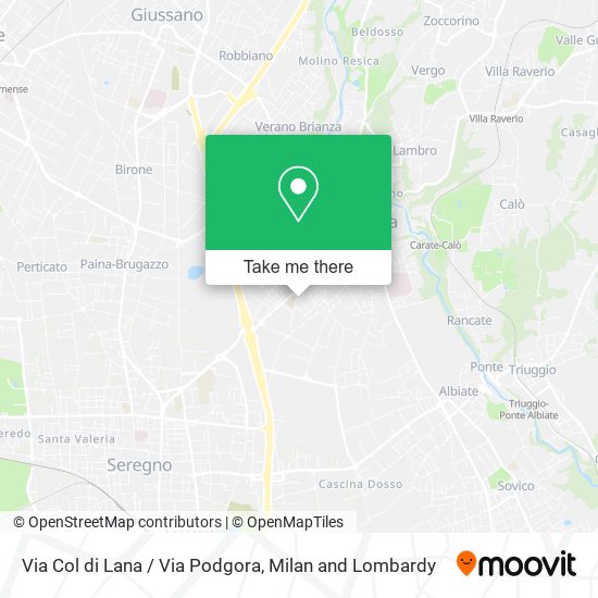 Via Col di Lana / Via Podgora map