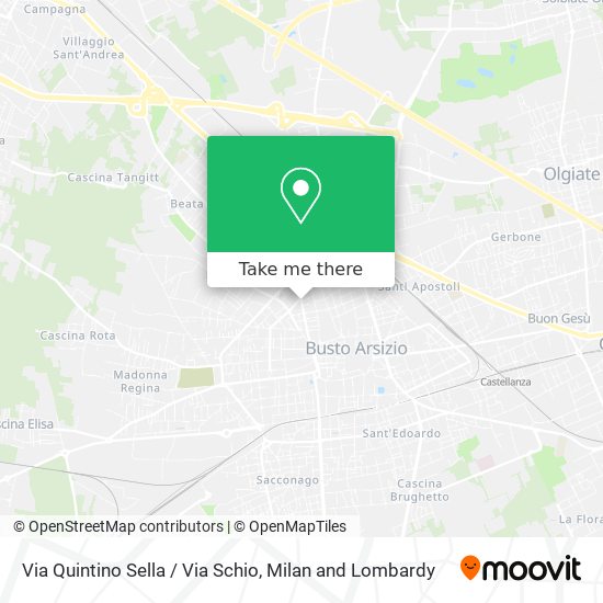 Via Quintino Sella / Via Schio map