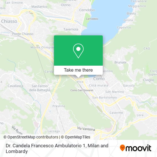 Dr. Candela Francesco Ambulatorio 1 map
