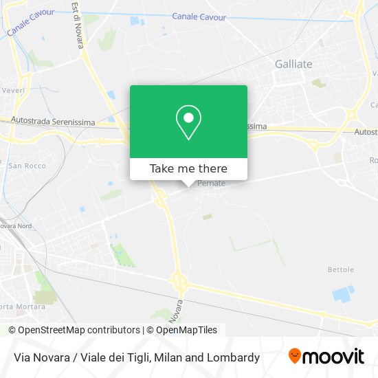 Via Novara / Viale dei Tigli map