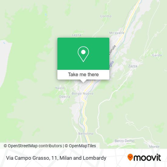 Via Campo Grasso, 11 map
