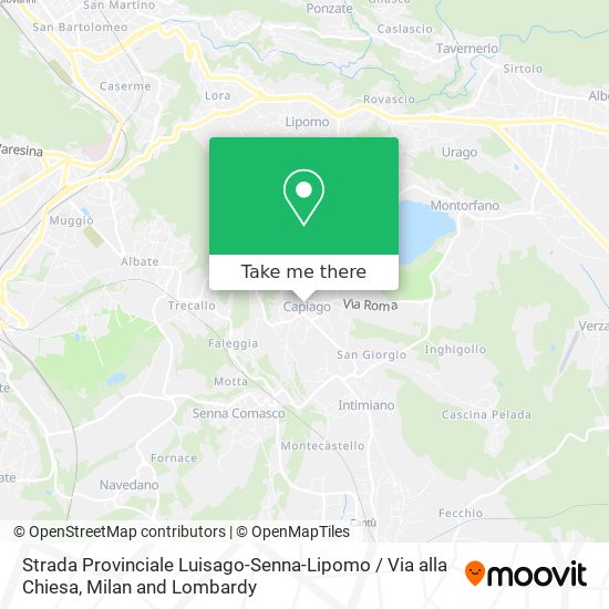 Strada Provinciale Luisago-Senna-Lipomo / Via alla Chiesa map