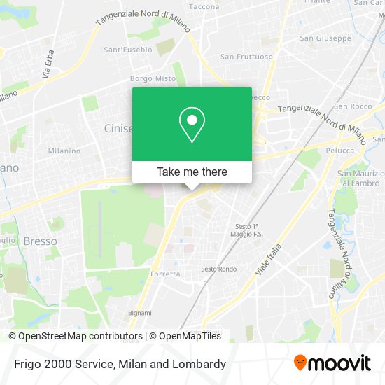 Frigo 2000 Service map