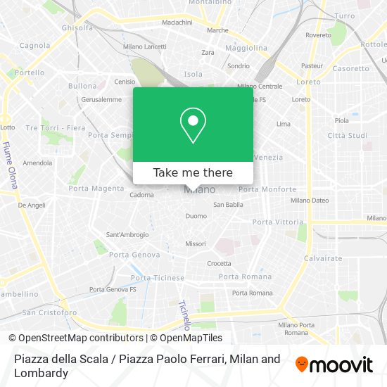 Piazza della Scala / Piazza Paolo Ferrari map