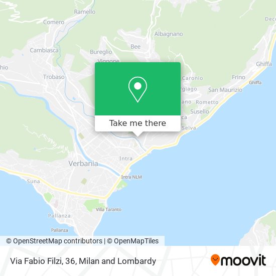 Via Fabio Filzi, 36 map