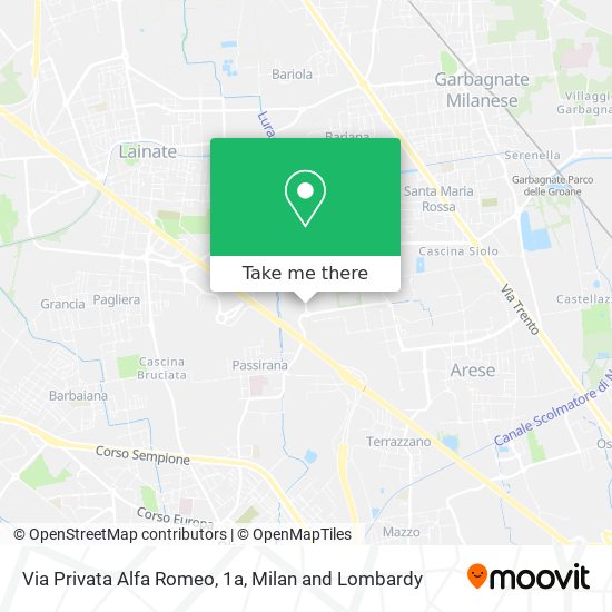 Via Privata Alfa Romeo, 1a map