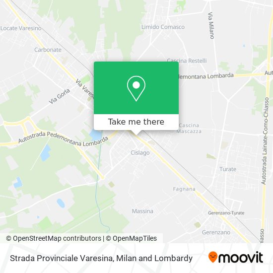 Strada Provinciale Varesina map