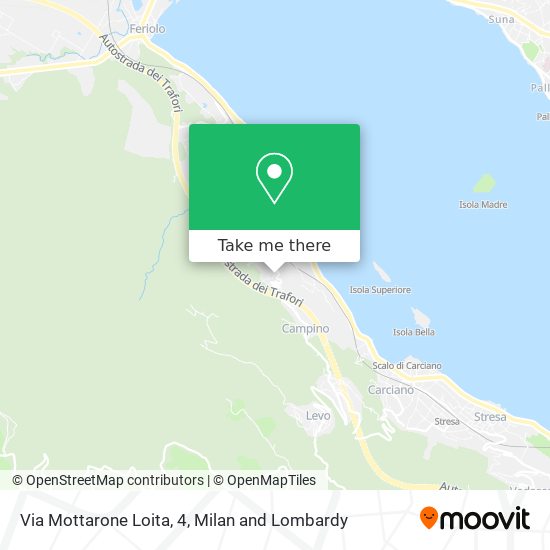 Via Mottarone Loita, 4 map