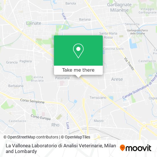 La Vallonea Laboratorio di Analisi Veterinarie map