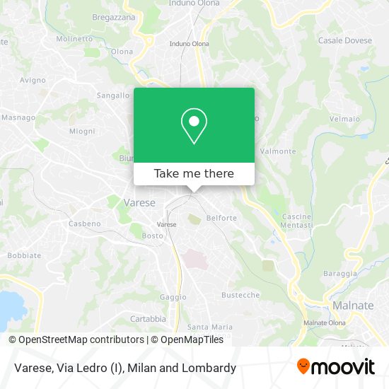 Varese, Via Ledro (I) map