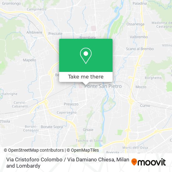 Via Cristoforo Colombo / Via Damiano Chiesa map