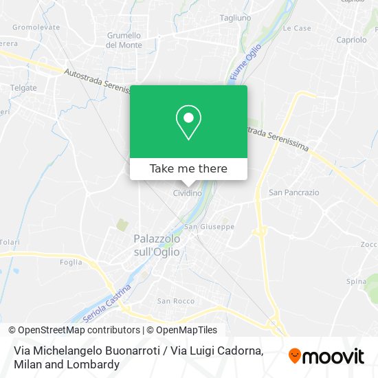 Via Michelangelo Buonarroti / Via Luigi Cadorna map