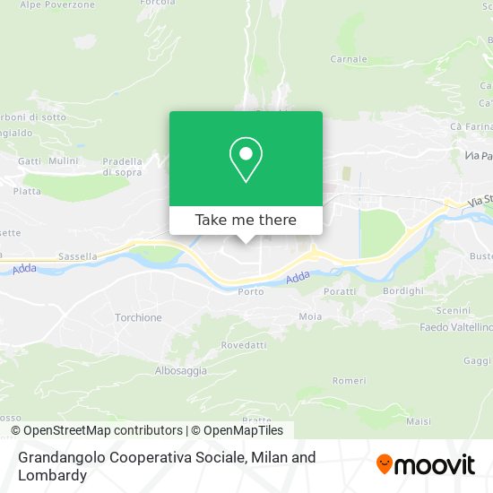Grandangolo Cooperativa Sociale map