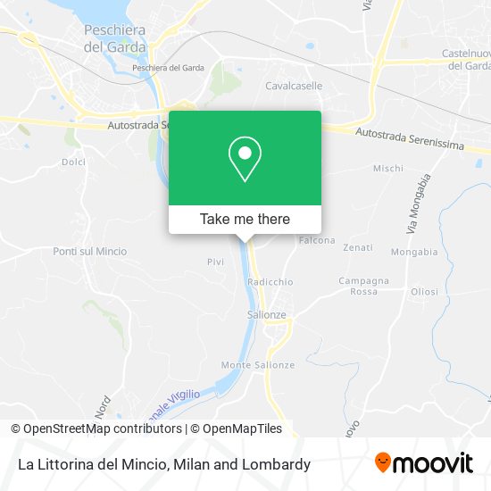 La Littorina del Mincio map