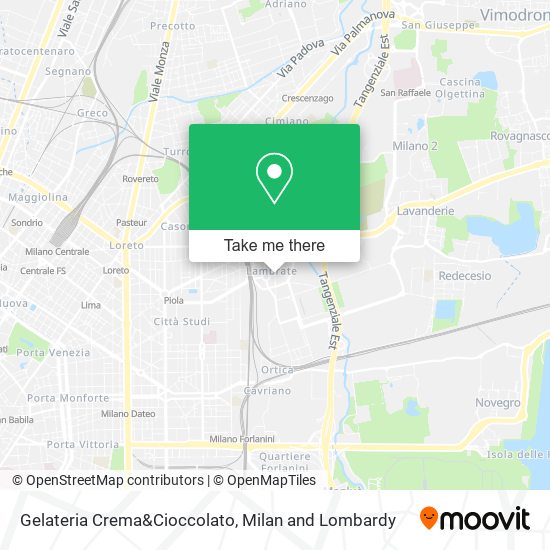 Gelateria Crema&Cioccolato map