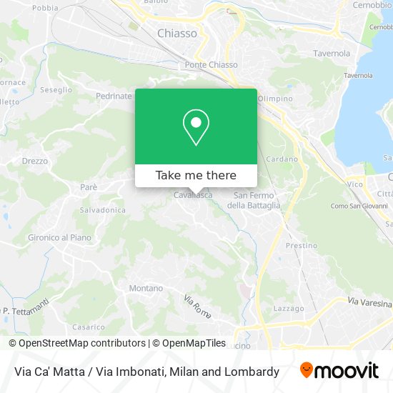 Via Ca' Matta / Via Imbonati map