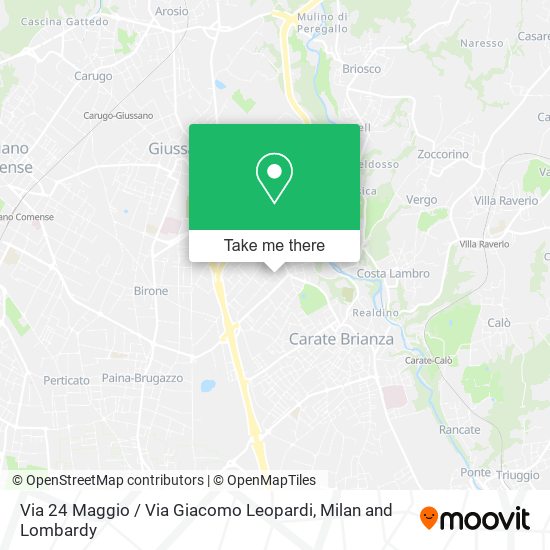Via 24 Maggio / Via Giacomo Leopardi map