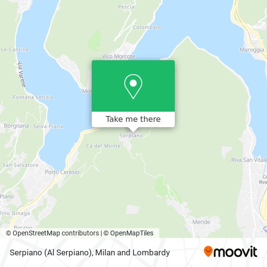 Serpiano (Al Serpiano) map