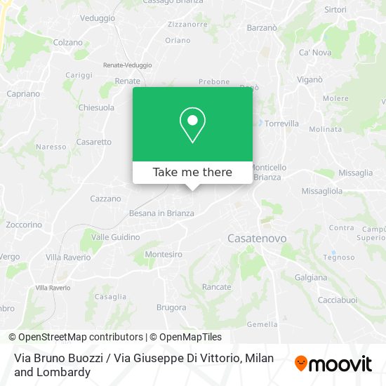 Via Bruno Buozzi / Via Giuseppe Di Vittorio map