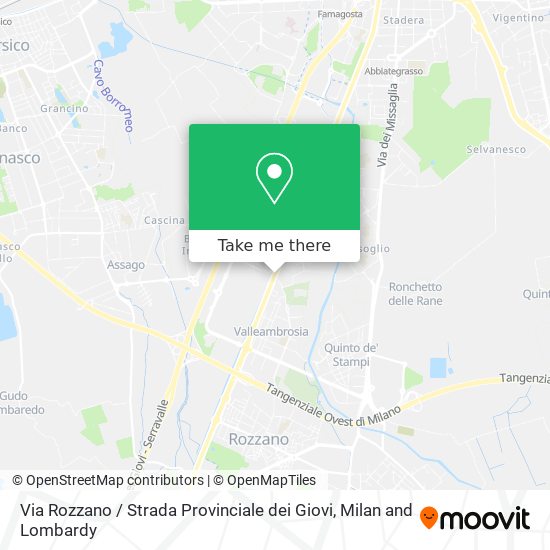 Via Rozzano / Strada Provinciale dei Giovi map