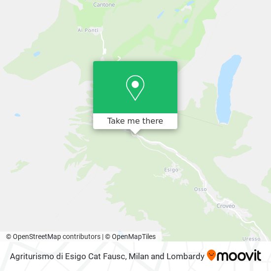 Agriturismo di Esigo Cat Fausc map