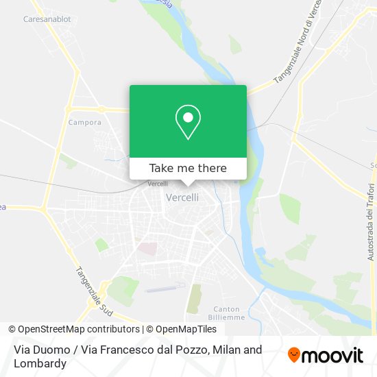 Via Duomo / Via Francesco dal Pozzo map