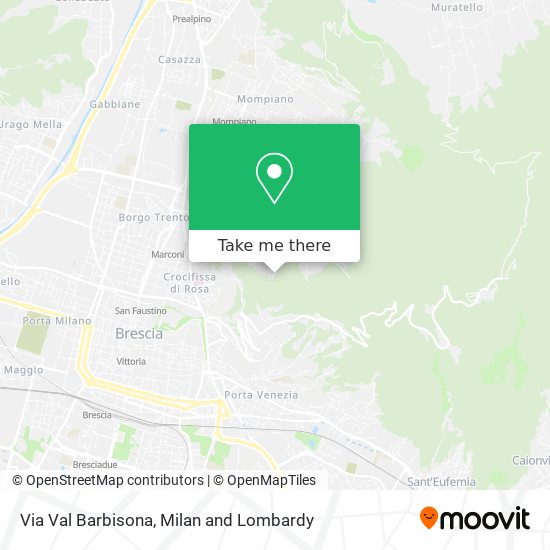 Via Val Barbisona map