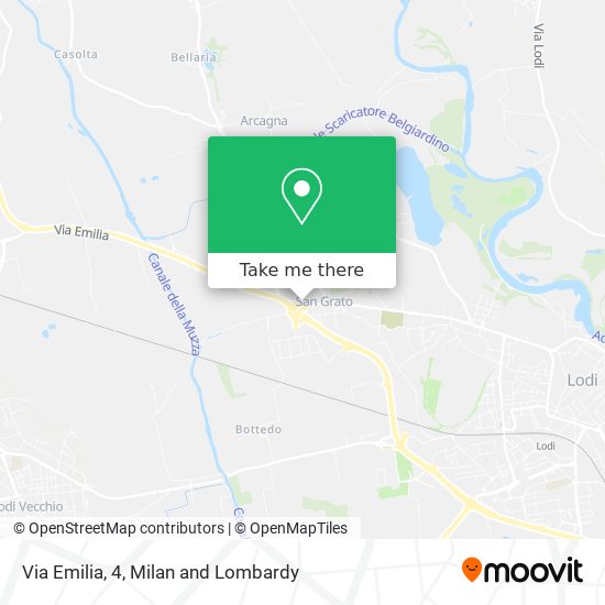 Via Emilia, 4 map