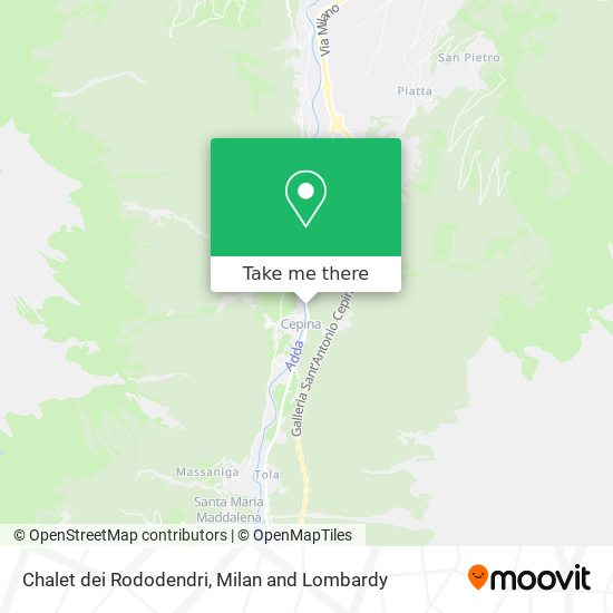 Chalet dei Rododendri map