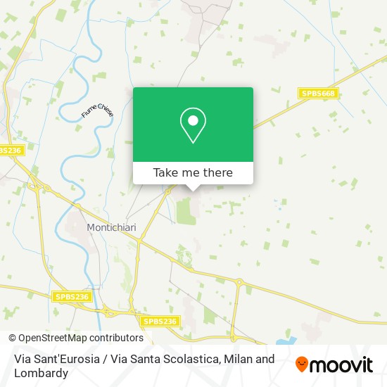 Via Sant'Eurosia / Via Santa Scolastica map