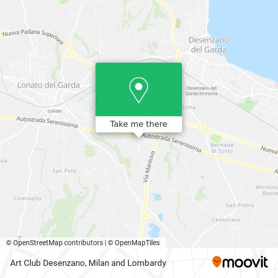 Art Club Desenzano map