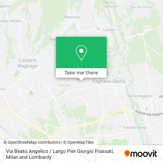 Via Beato Angelico / Largo Pier Giorgio Frassati map