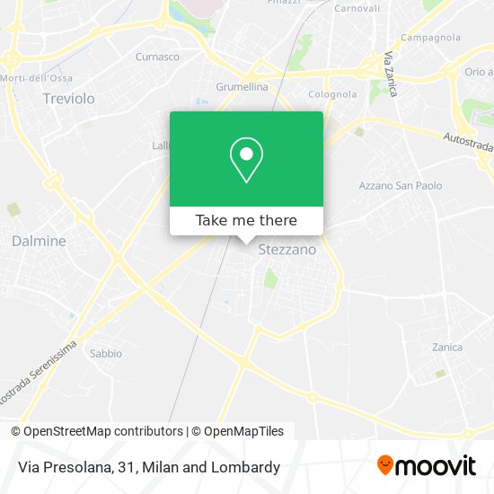Via Presolana, 31 map