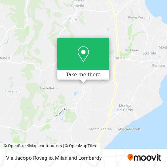 Via Jacopo Roveglio map