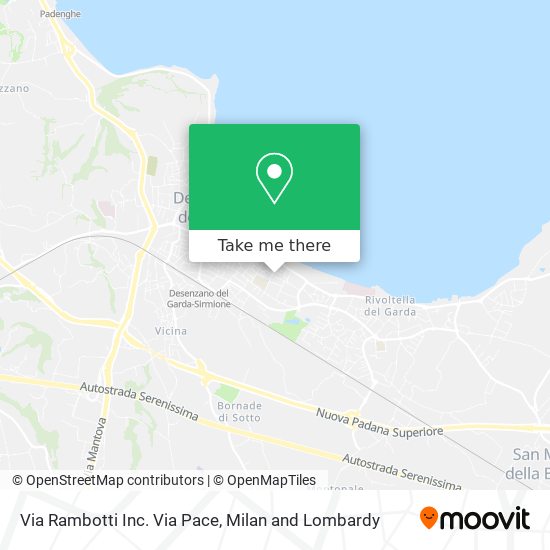 Via Rambotti Inc. Via Pace map