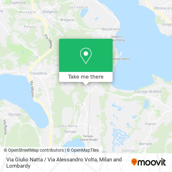 Via Giulio Natta / Via Alessandro Volta map