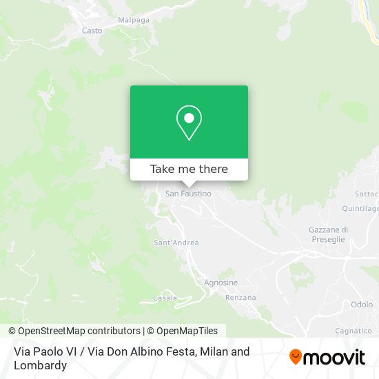 Via Paolo VI / Via Don Albino Festa map