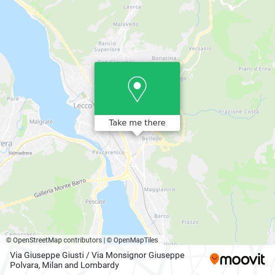 Via Giuseppe Giusti / Via Monsignor Giuseppe Polvara map