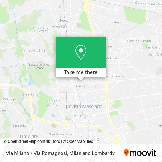 Via Milano / Via Romagnosi map