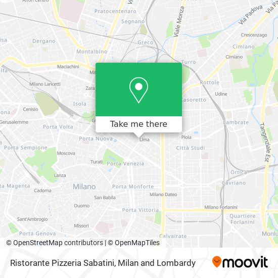 Ristorante Pizzeria Sabatini map