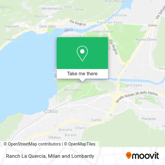 Ranch La Quercia map