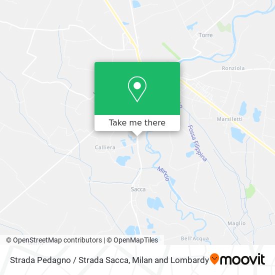Strada Pedagno / Strada Sacca map