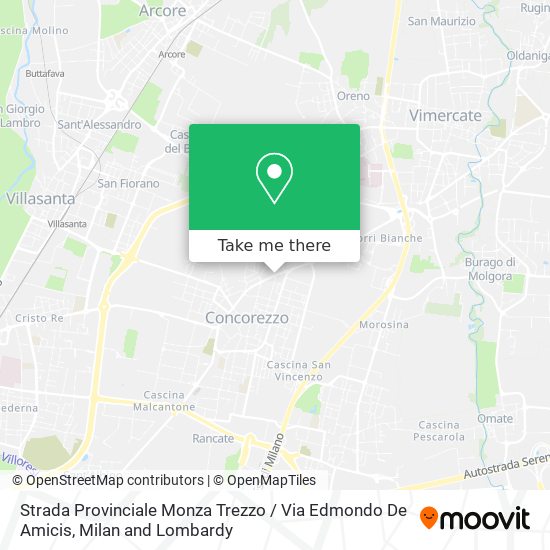 Strada Provinciale Monza Trezzo / Via Edmondo De Amicis map