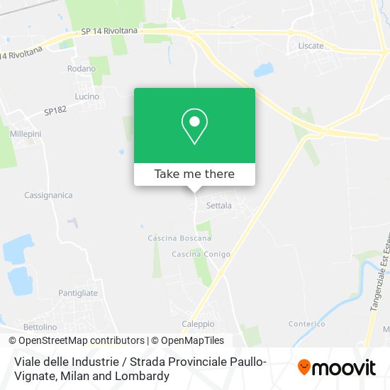 Viale delle Industrie / Strada Provinciale Paullo-Vignate map
