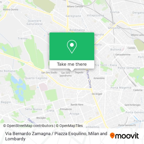 Via Bernardo Zamagna / Piazza Esquilino map