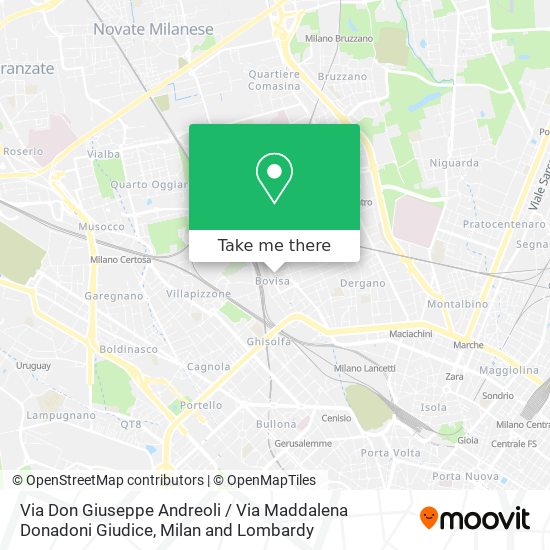 Via Don Giuseppe Andreoli / Via Maddalena Donadoni Giudice map